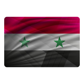 National flag of Syria in modern design style.
