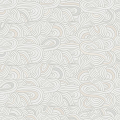 Art colorful abstract hand drawn seamless patterns ornaments with waves .Vector illustration