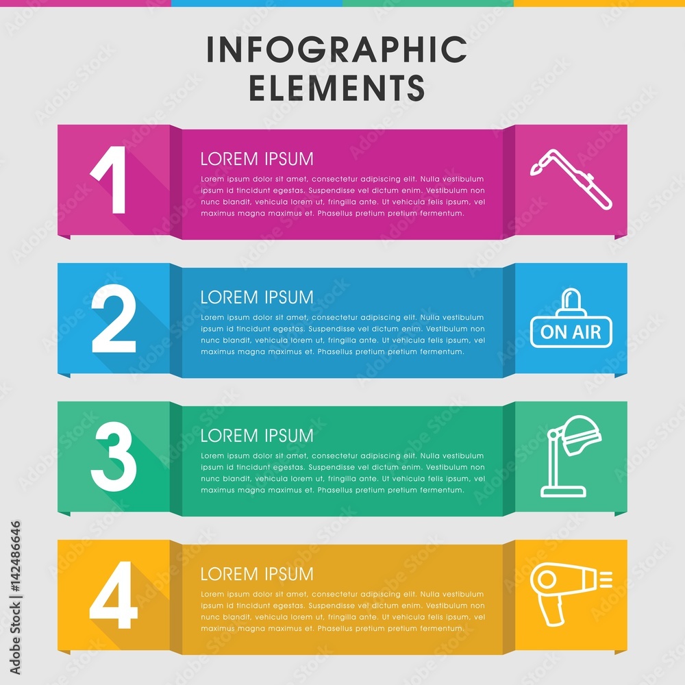 Poster Blow infographic design with elements.