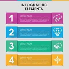 Big infographic design with elements.