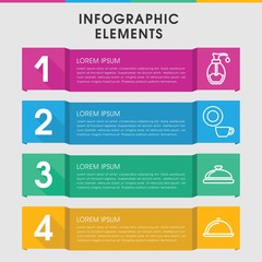 Dish infographic design with elements.