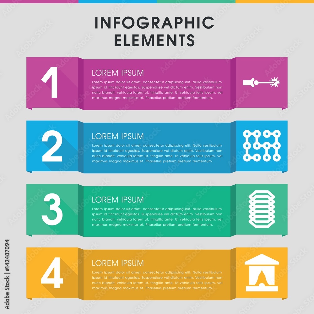 Poster backdrop infographic design with elements.