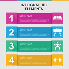 Lifestyle infographic design with elements.