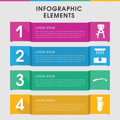 Removal infographic design with elements.