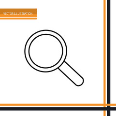 Search icon design, vector illustration eps10 graphic 
