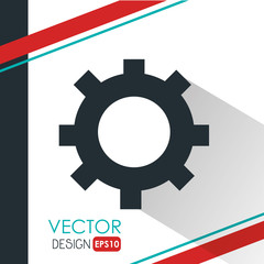 gear icon design, vector illustration eps10 graphic 
