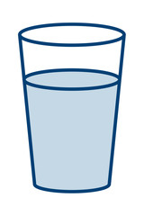 a glass of water