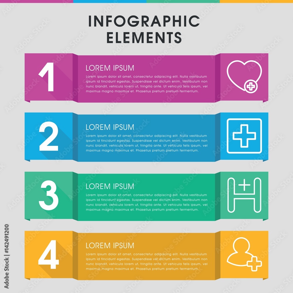 Poster add infographic design with elements.