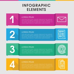 Newsletter infographic design with elements.