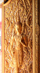 Buddha art door