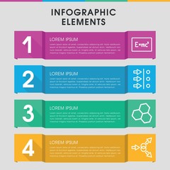 Formula infographic design with elements.