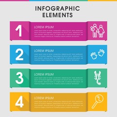 Birth infographic design with elements.