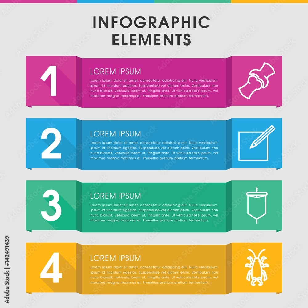 Poster art infographic design with elements.
