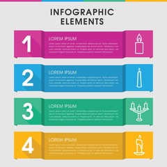 Wax infographic design with elements.