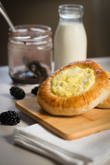 Patties with cottage cheese.