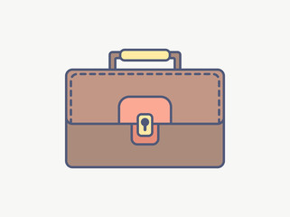 Business Bag Icon Vector Illustration
