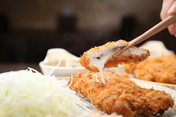 cheese tonkatsu.