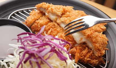 cheese tonkatsu.