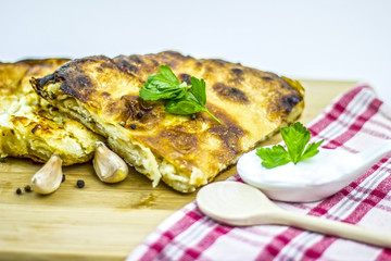 Burek with cheese and/or spinach
