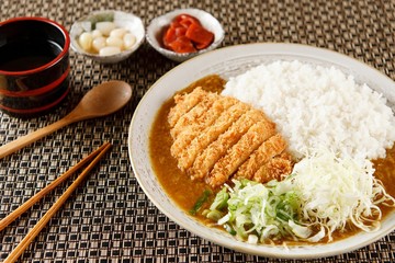 curry tonkatsu. Japanese style cusine.