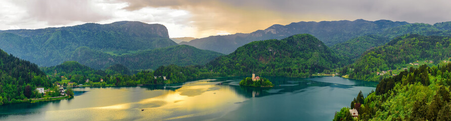 Panorama Lake bled