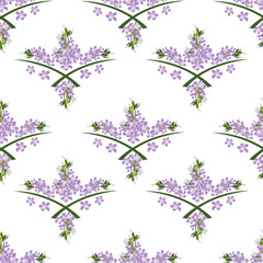 Vintage seamless pattern with cute little flowers. Hand-drawn floral background for textile, cover, wallpaper, gift packaging, printing, scrapbooking.Romantic design for calico.