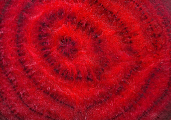 Close up texture of a raw Beetroot.