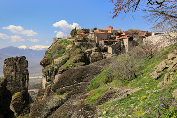 Fototapeta na wymiar The Monastery of Great Meteoron in Greece.