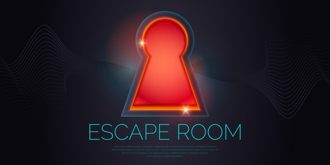 Real-life room escape and quest game poster.