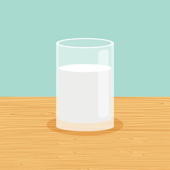 Farm glass of milk