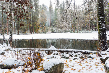 Winter on the Merced River in Yosemite