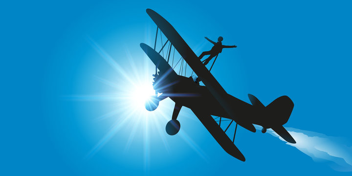 Avion - Acrobatie - cascade - aérienne - voltige - vol acrobatique