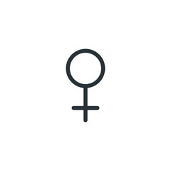 Female gender vector icon