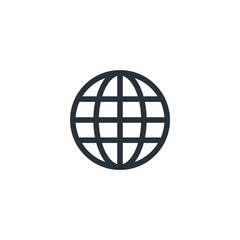 Globe vector icon