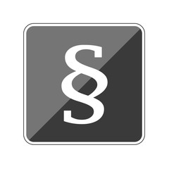 App Button schwarz reflektierend Paragraph