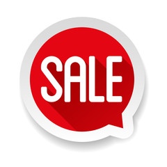Sale label vector buble