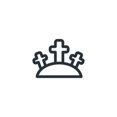 Graveyard vector icon