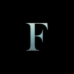 Letter of the alphabet on a black background