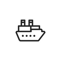 Ship vector icon