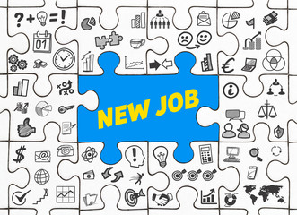 New Job / Puzzle mit Symbole