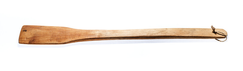 Reddish wooden spoon