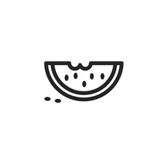watermelon vector icon