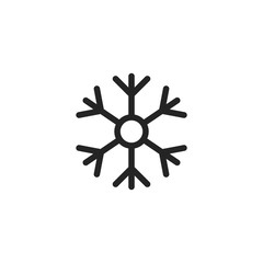 Snow vector icon, winter symbol. Modern, simple flat vector illustration for web site or mobile app