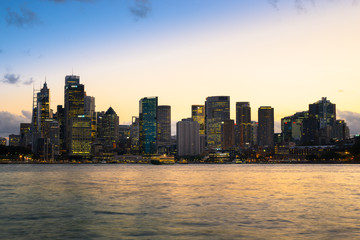 Fototapeta na wymiar Sydney Harbor and cityscape