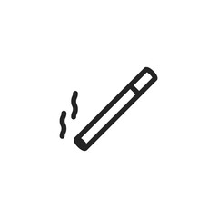 Smoking cigarette vector icon, smoke symbol. Modern, simple flat vector illustration for web site or mobile app