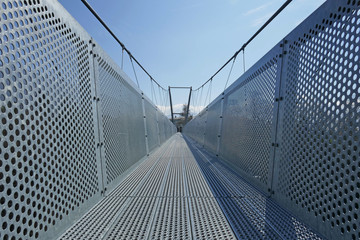 Fototapeta na wymiar hängebrücke in sigriswil, schweiz 
