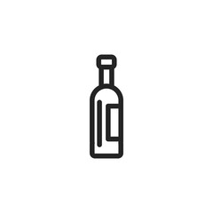 Bottle vector icon, wine symbol. Modern, simple flat vector illustration for web site or mobile app