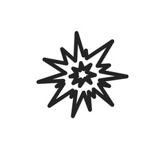 Explosion vector icon, bang symbol. Modern, simple flat vector illustration for web site or mobile app