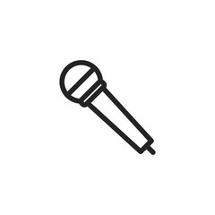 Microphone vector icon, mic symbol. Modern, simple flat vector illustration for web site or mobile app