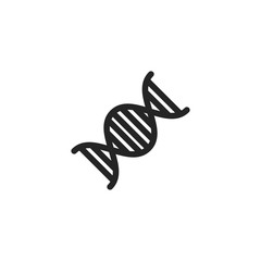 Dna vector icon, human code symbol. Modern, simple flat vector illustration for web site or mobile app